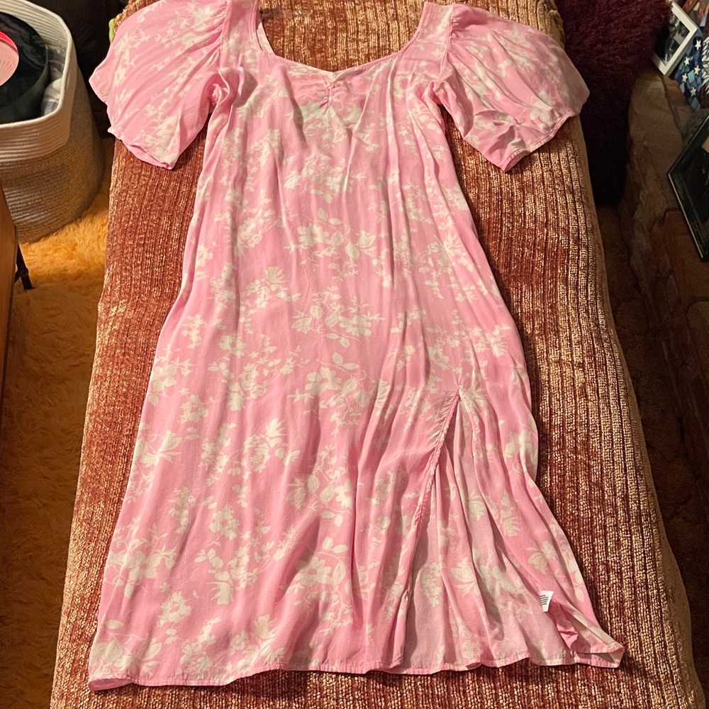 a new day Blush Floral Maxi Dress